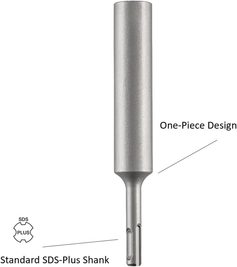 SPKLINE SDS-Plus Ground Rod Driver for 5/8 Inch and 3/4 Inch Ground Rods, 13/16" X 6-11/16"(20X170mm), 10mm Diameter Shank Fits Bosch Dewalt Milwaukee Hilti and Other SDS-Plus Rotary Hammer Drills - Image 4